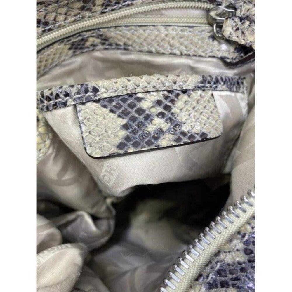 michael kors bag snake print beige leather tote - Picture 10 of 12